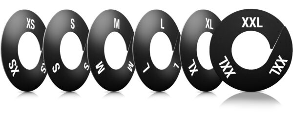 Rack Dividers Round Black & White